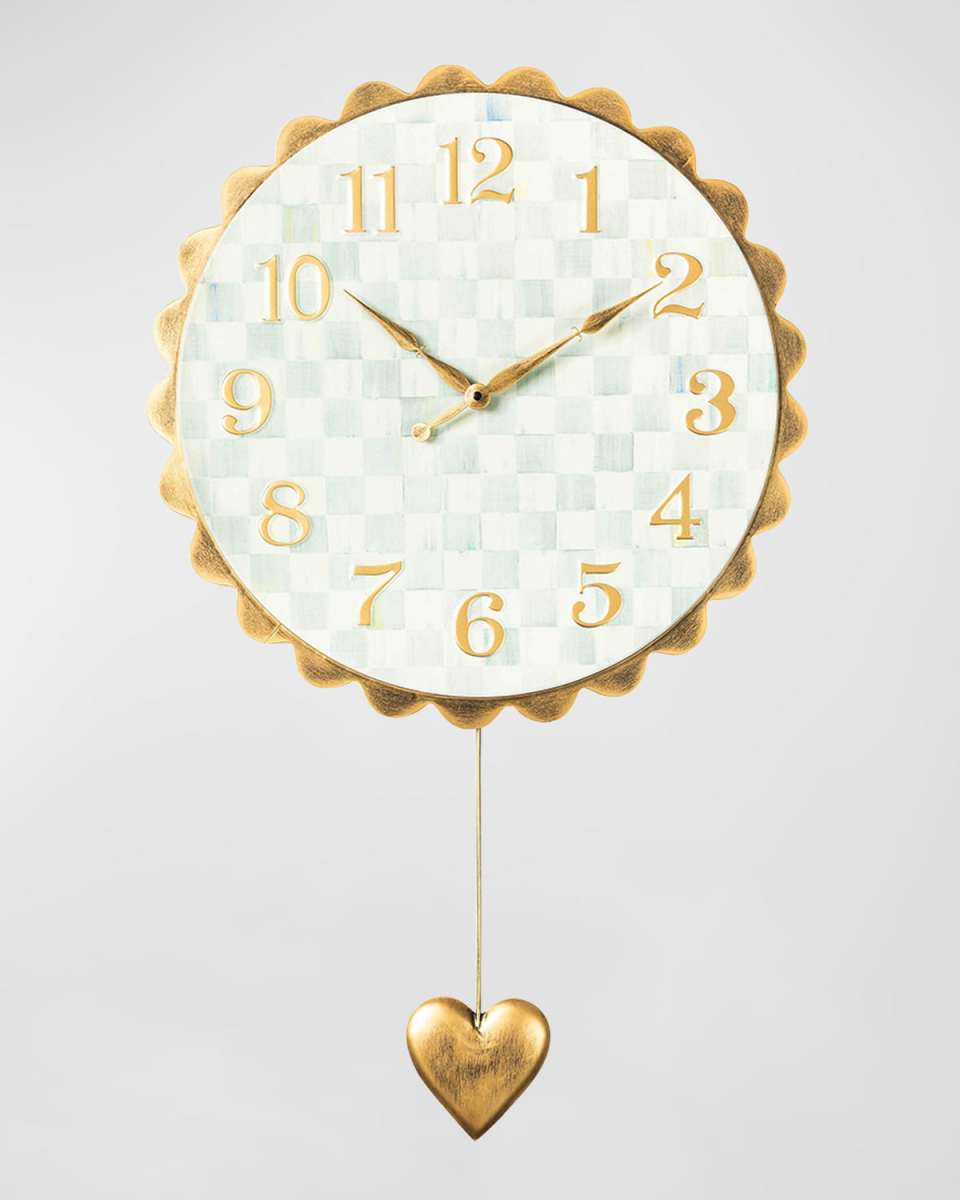 Sterling Heart Pendant Wall Clock